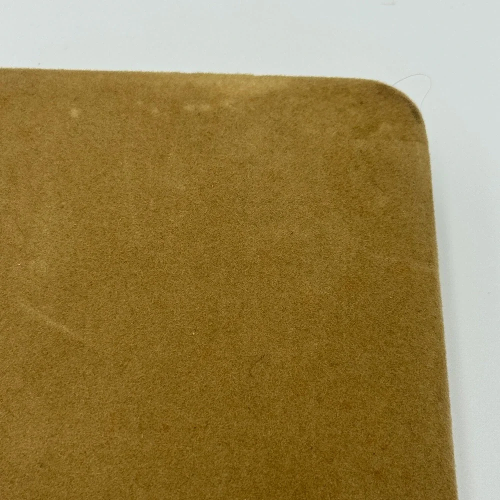 Vintage Small Tan Clamshell‎ Jewelry Gift Box Presentation Case 7